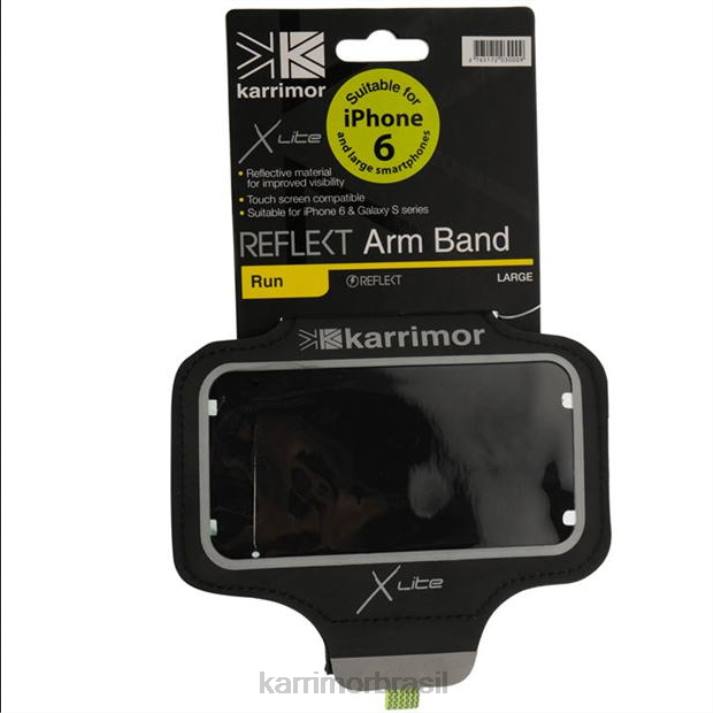 Karrimor unissex x lite refletir faixa de braço preto acessórios 822213