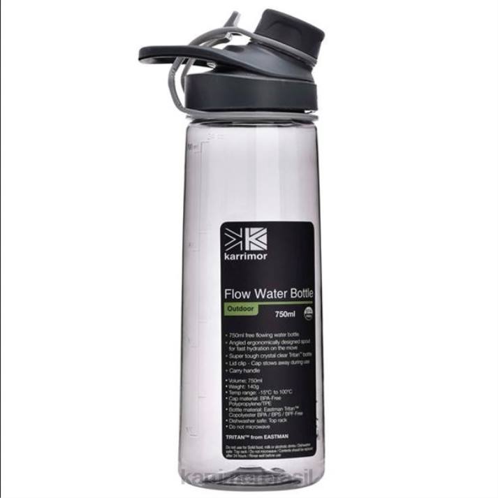 Karrimor unissex garrafa de água 750ml carvão acessórios 8222299