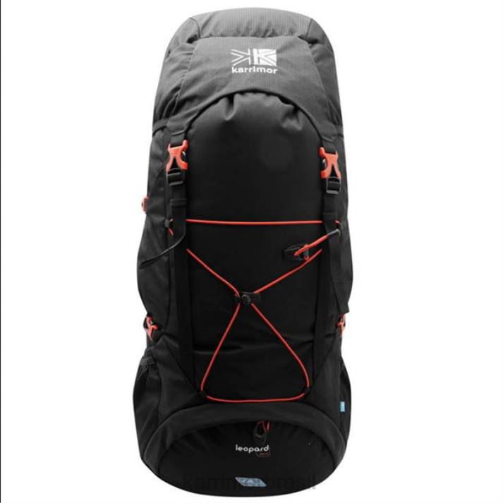 Karrimor unissex mochila leopardo 65 preto/vermelho acessórios 8222226