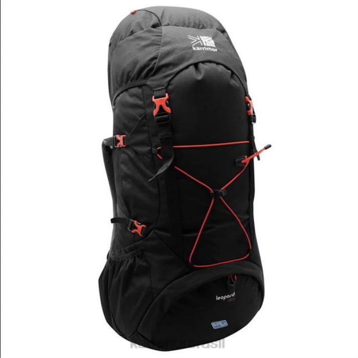 Karrimor unissex mochila leopardo 65 preto/vermelho acessórios 8222226