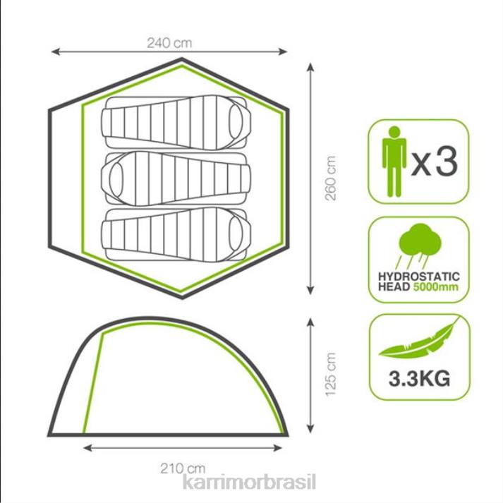 Karrimor unissex pantera 3 tnt 33 verde coleção 8222303