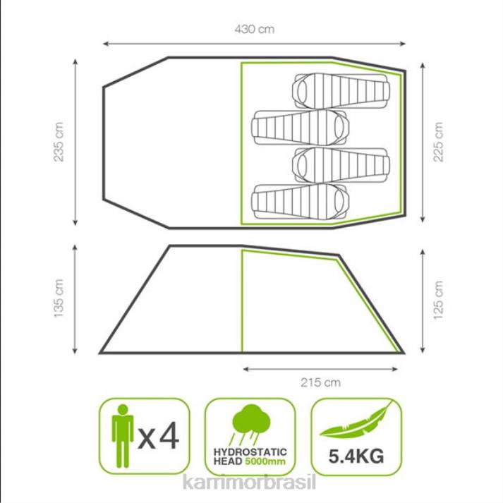 Karrimor unissex pantera 4 tnt 33 verde coleção 8222302