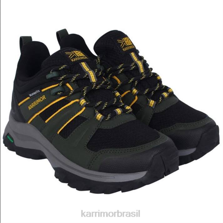 Karrimor unissex sapatos de caminhada cáqui/mostarda calçados 8222284