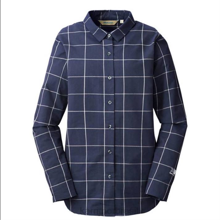 Karrimor unissex camisa de manga longa marinha roupas 8222125