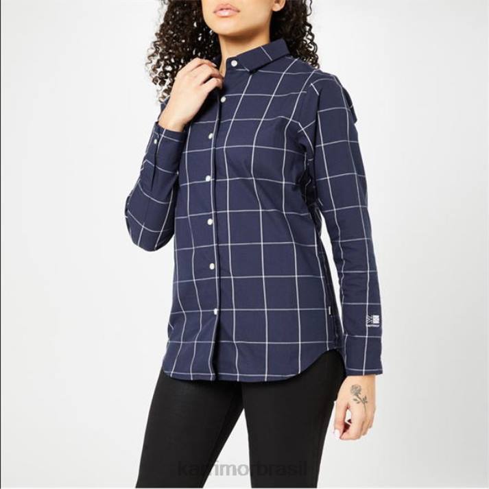 Karrimor unissex camisa de manga longa marinha roupas 8222125
