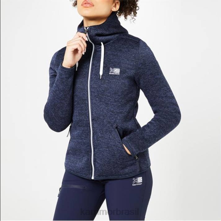 Karrimor unissex moletom com capuz de lã marinha roupas 8222275