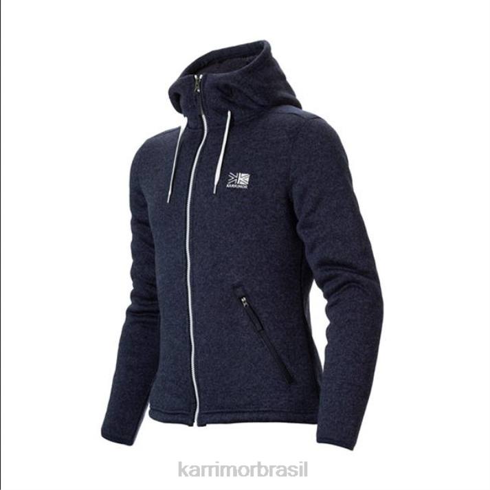 Karrimor unissex moletom com capuz de lã marinha roupas 8222275
