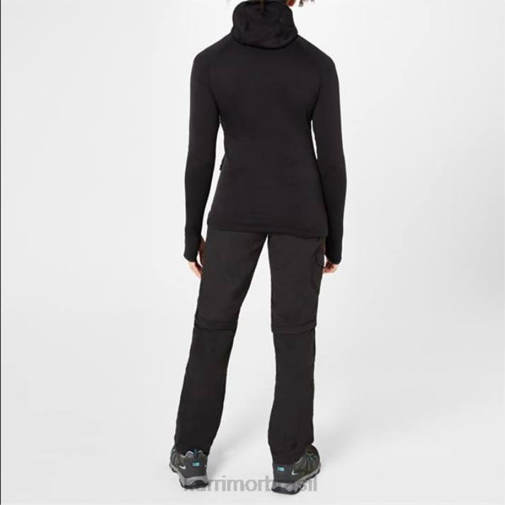 Karrimor unissex moletom com capuz de lã preto roupas 8222283