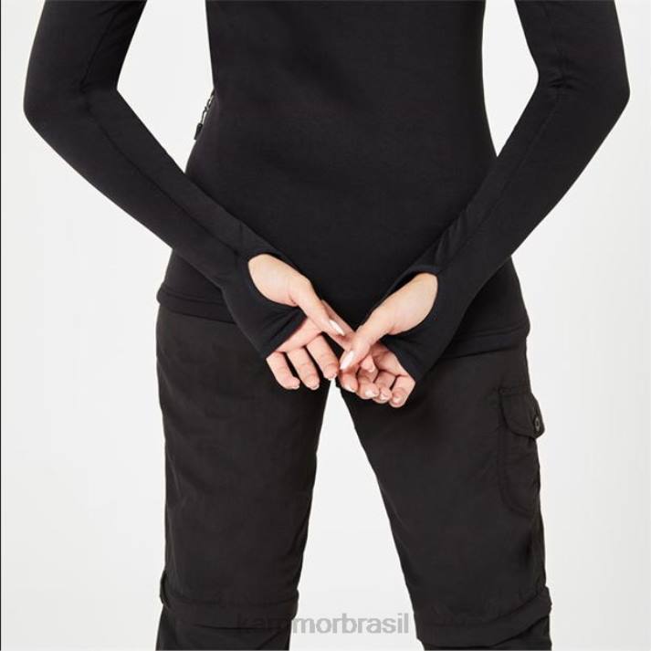 Karrimor unissex moletom com capuz de lã preto roupas 8222283