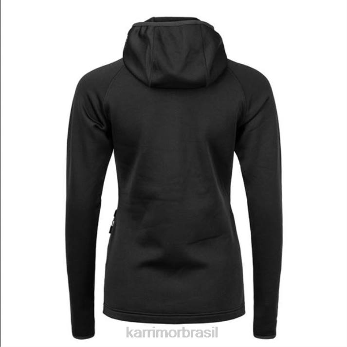 Karrimor unissex moletom com capuz de lã preto roupas 8222283