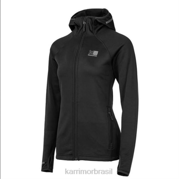 Karrimor unissex moletom com capuz de lã preto roupas 8222283