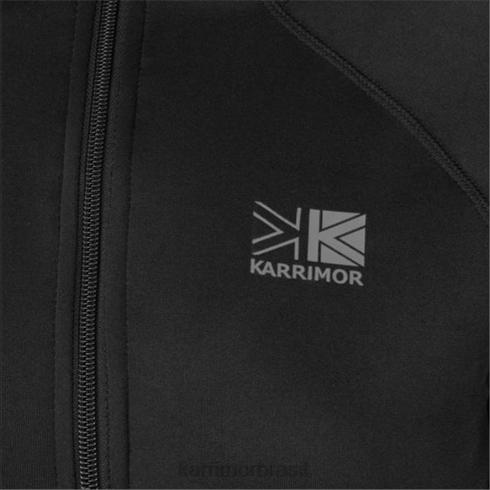 Karrimor unissex moletom com capuz de lã preto roupas 8222283