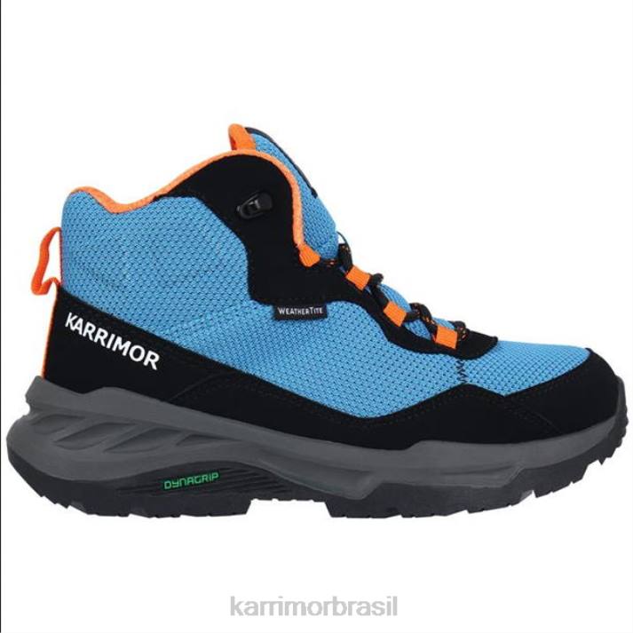 Karrimor crianças bota cano médio verdi azul/laranja calçados 8222285