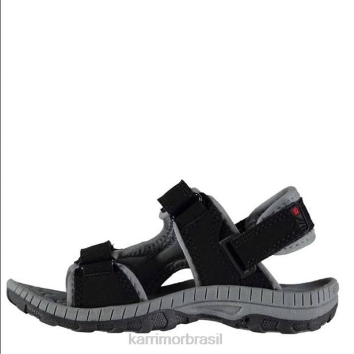 Karrimor crianças sandálias antibes preto/carvão calçados 8222114