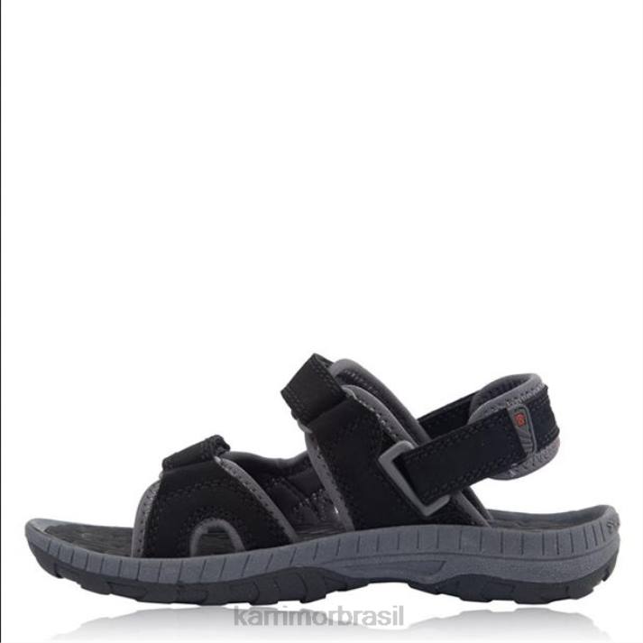Karrimor crianças sandálias antibes preto/carvão calçados 8222114