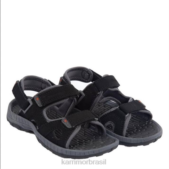 Karrimor crianças sandálias antibes preto/carvão calçados 8222114