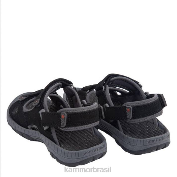 Karrimor crianças sandálias antibes preto/carvão calçados 8222114