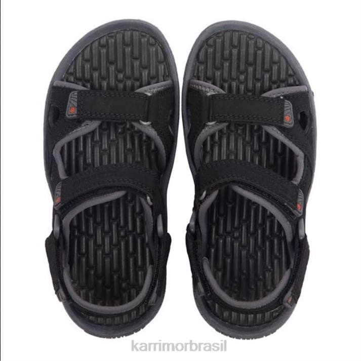 Karrimor crianças sandálias antibes preto/carvão calçados 8222114