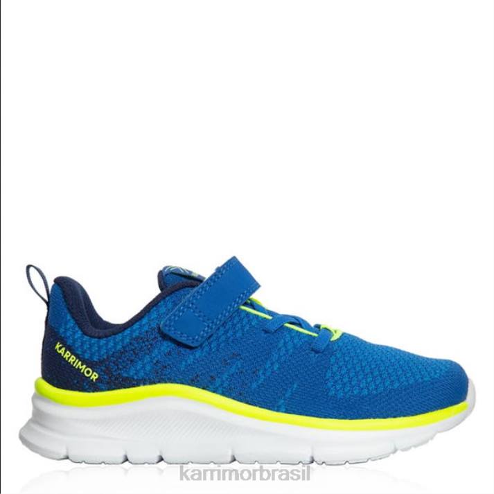Karrimor Rapazes tênis duma 6 azul/limão calçados 8222287
