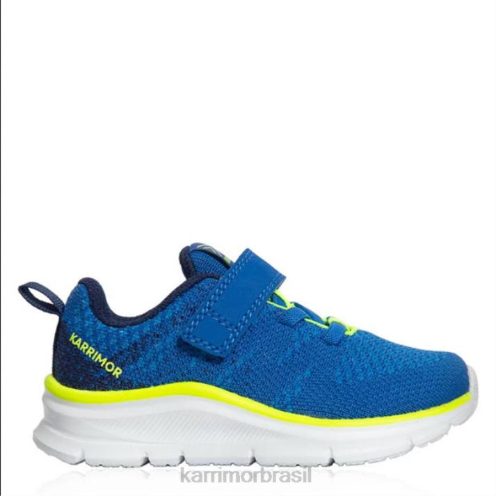 Karrimor Rapazes tênis duma 6 azul/limão calçados 8222289