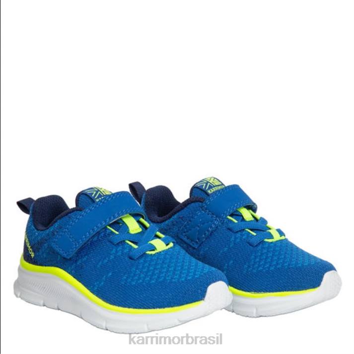Karrimor Rapazes tênis duma 6 azul/limão calçados 8222289