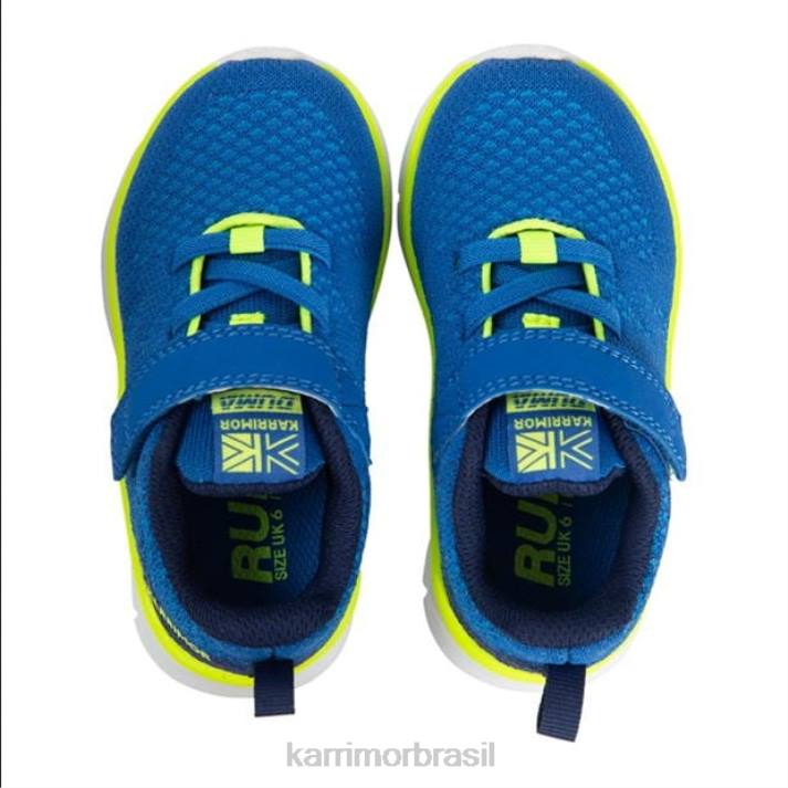 Karrimor Rapazes tênis duma 6 azul/limão calçados 8222289