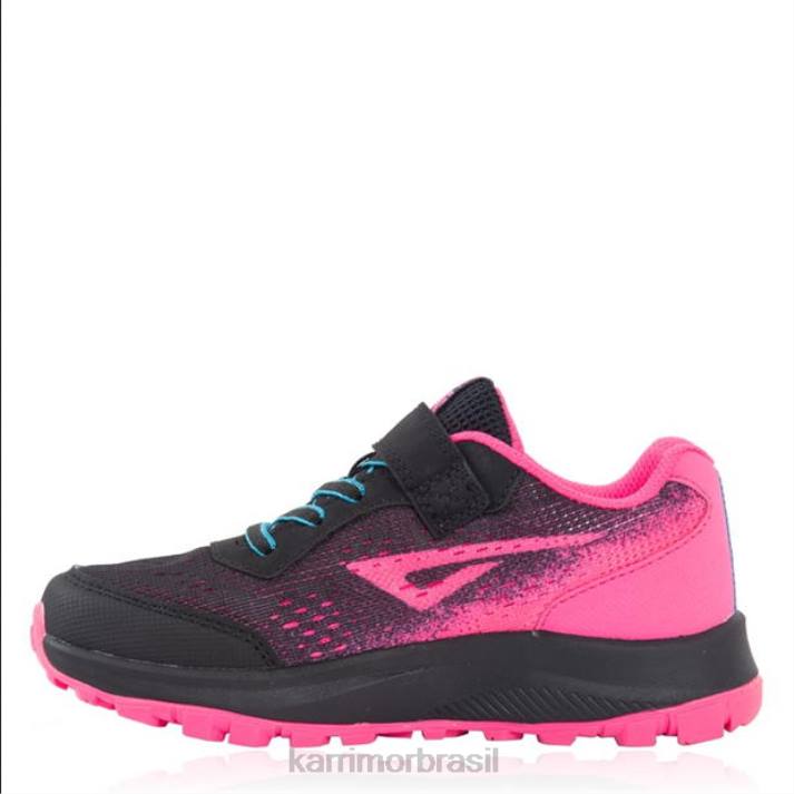 Karrimor garotas tênis tempo tr 8 preto/rosa calçados 8222281