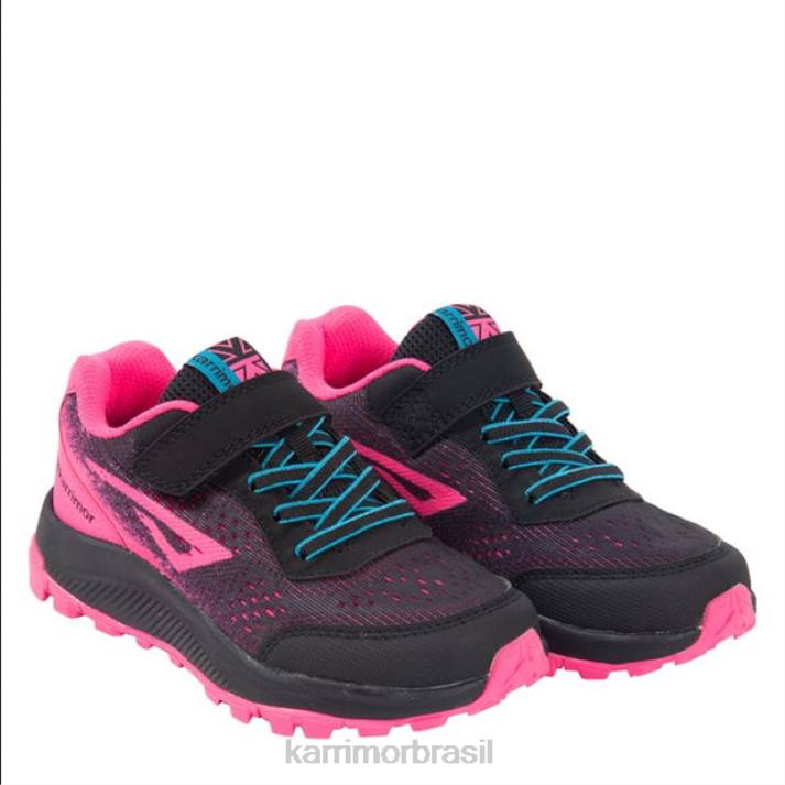 Karrimor garotas tênis tempo tr 8 preto/rosa calçados 8222281