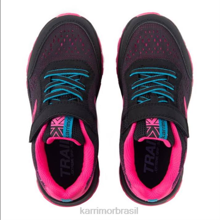 Karrimor garotas tênis tempo tr 8 preto/rosa calçados 8222281