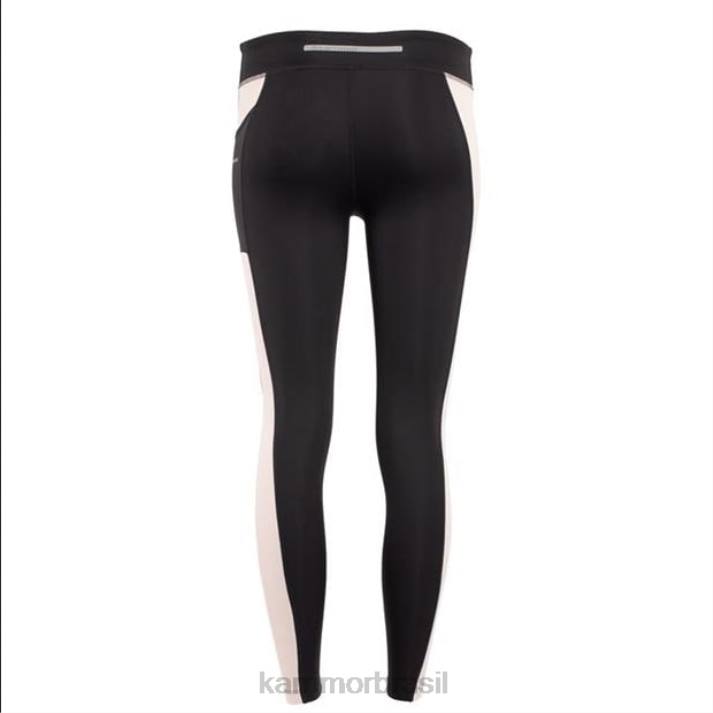 Karrimor garotas meia-calça de corrida preto/rosa roupas 822222