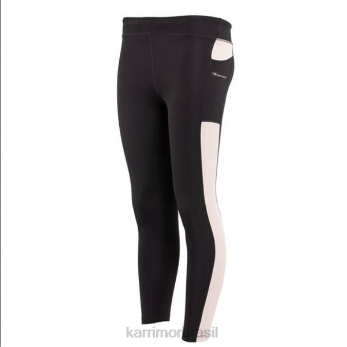 Karrimor garotas meia-calça de corrida preto/rosa roupas 822222