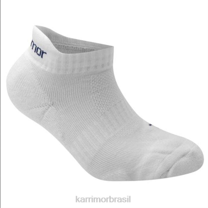 Karrimor júnior 2 pacotes de meias de corrida branco roupas 822248