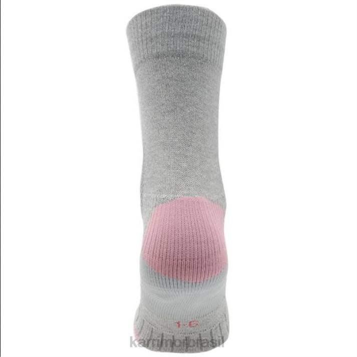 Karrimor júnior meia de caminhada pacote com 2 cinza/rosa roupas 8222117