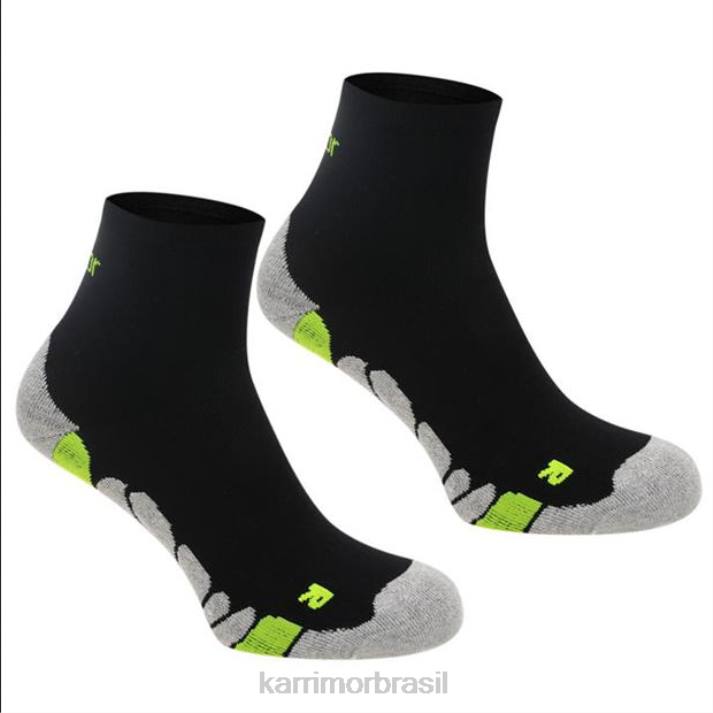 Karrimor júnior meias dri 2 pack preto/fluo roupas 822243