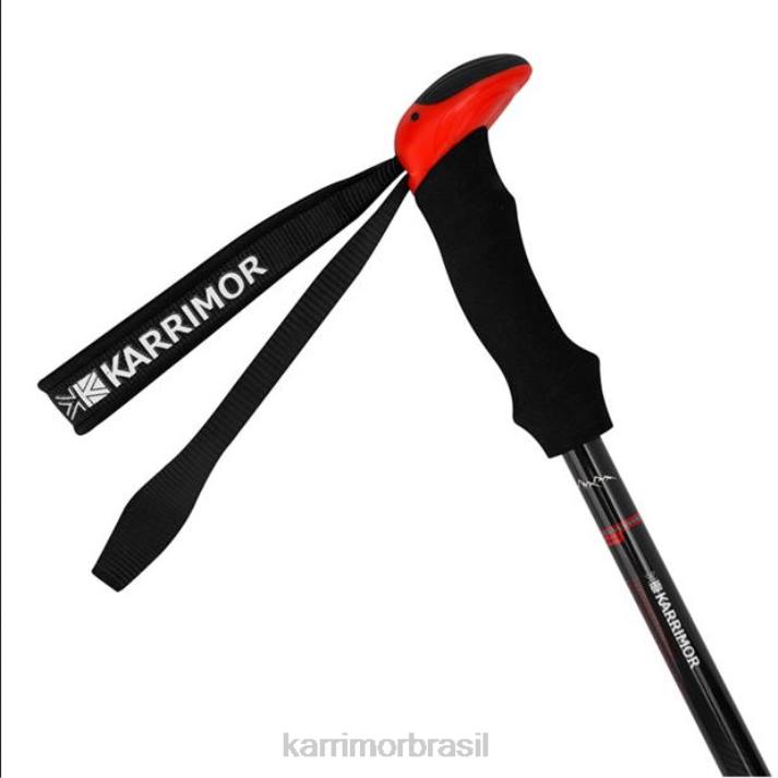 Karrimor homens bastões de caminhada de carbono preto/vermelho acessórios 8222202