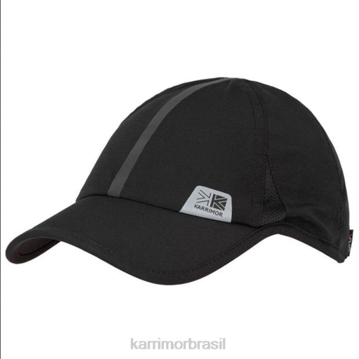 Karrimor homens boné de corrida dryx race preto acessórios 822224