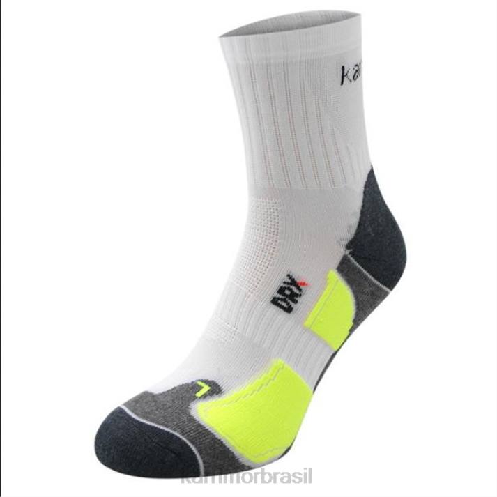 Karrimor homens dri skin pacote com 2 meias de corrida branco/fluo acessórios 822231