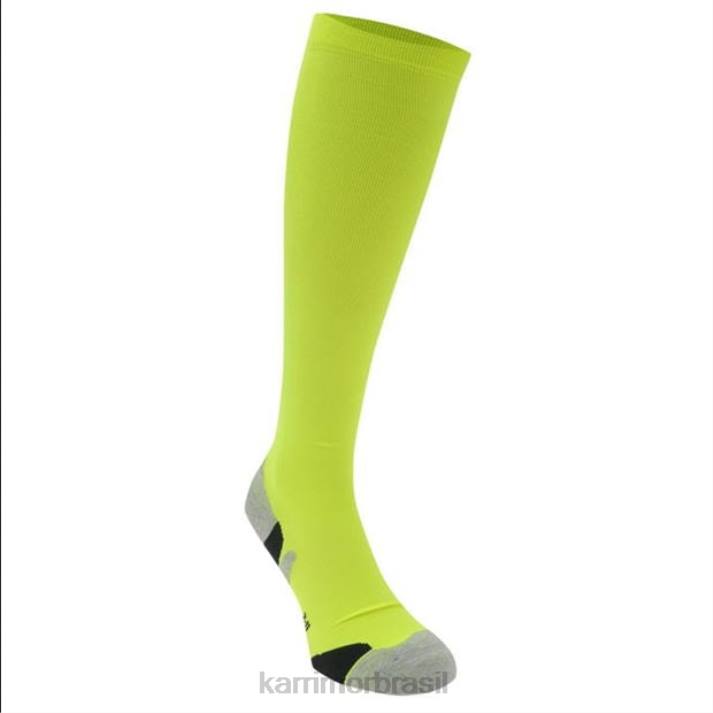 Karrimor homens meias de corrida de compressão amarelo fluo acessórios 822239