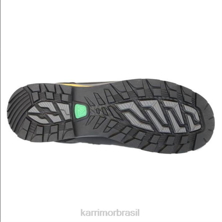 Karrimor homens botas de caminhada de rock quente carvão/amarelo calçados 822276