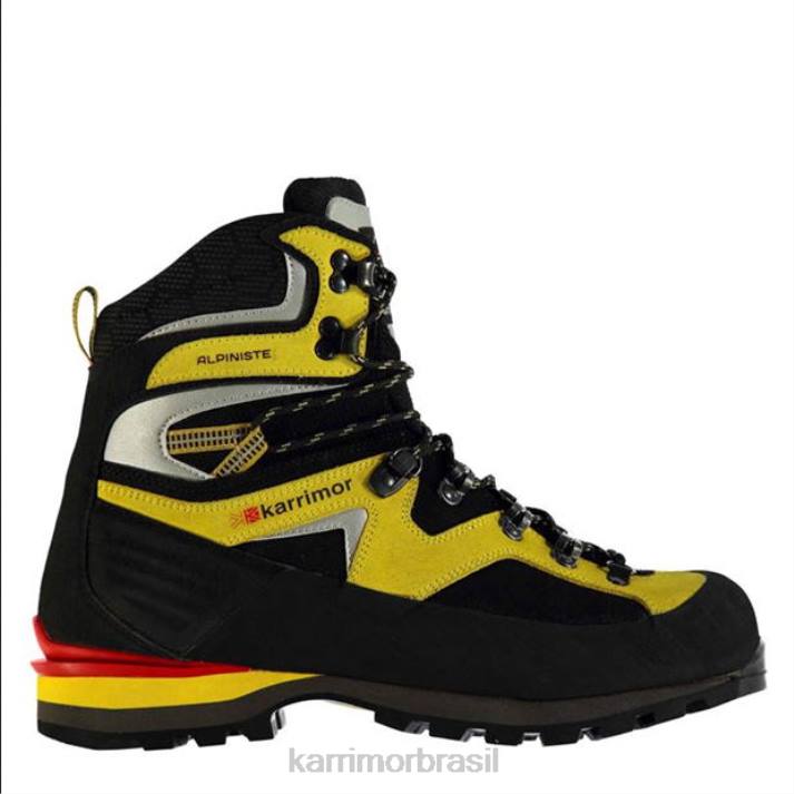 Karrimor homens botas de montanha alpinista Preto amarelo calçados 822268