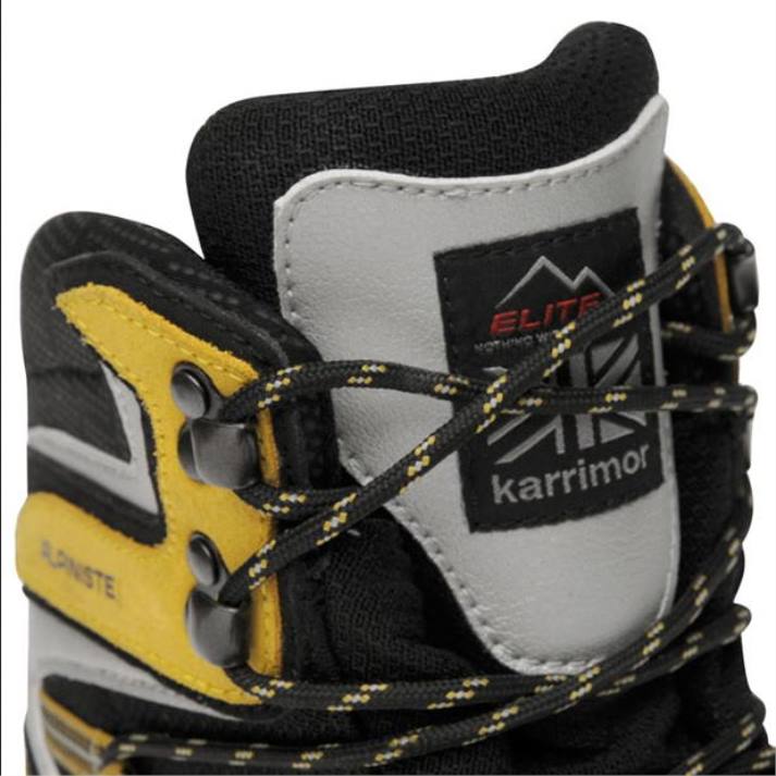 Karrimor homens botas de montanha alpinista Preto amarelo calçados 822268