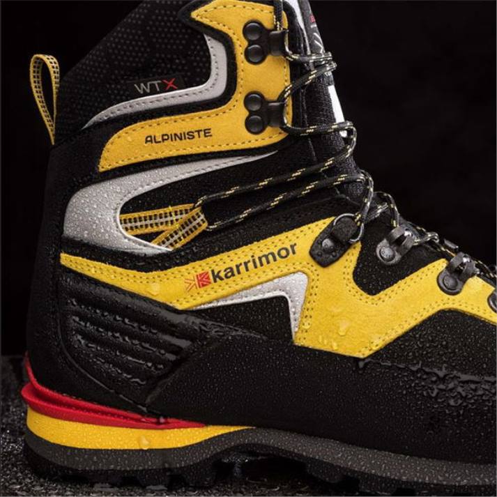 Karrimor homens botas de montanha alpinista Preto amarelo calçados 822268