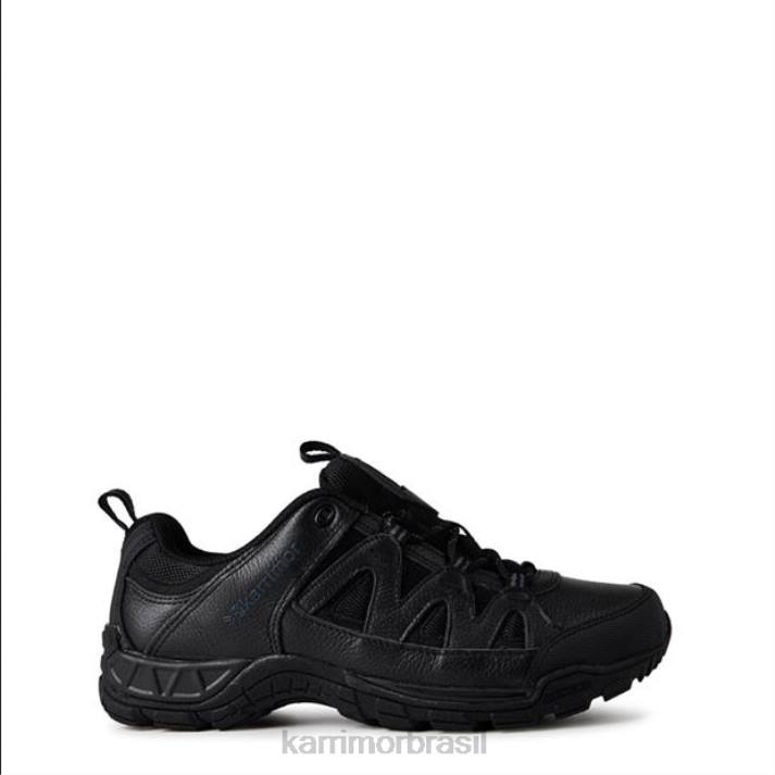 Karrimor homens sapatos de caminhada em couro Summit preto calçados 822280