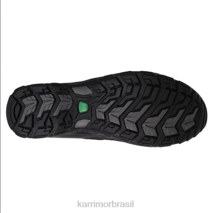 Karrimor homens sapatos de caminhada em couro Summit preto calçados 822280