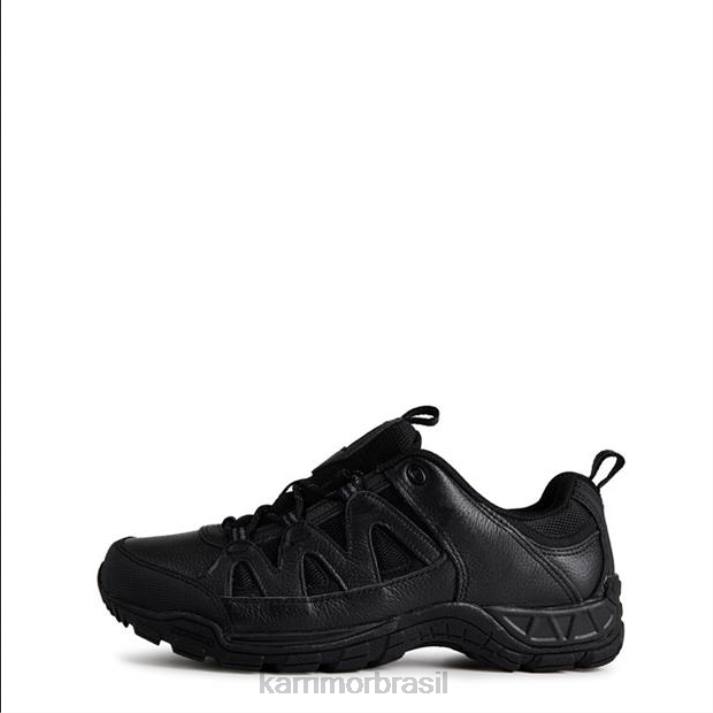 Karrimor homens sapatos de caminhada em couro Summit preto calçados 822280