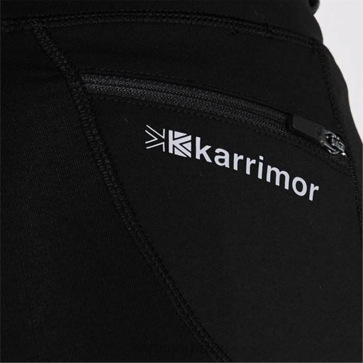 Karrimor homens meia-calça de corrida x lite preto roupas 82225