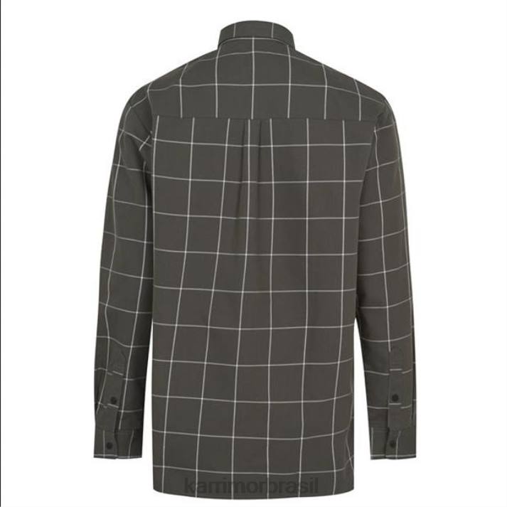 Karrimor homens camisa manga longa kilda cáqui roupas 8222133