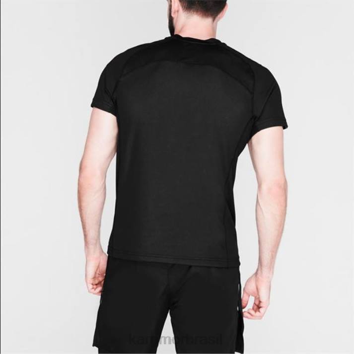 Karrimor homens camiseta técnica aspen preto/carvão roupas 8222183