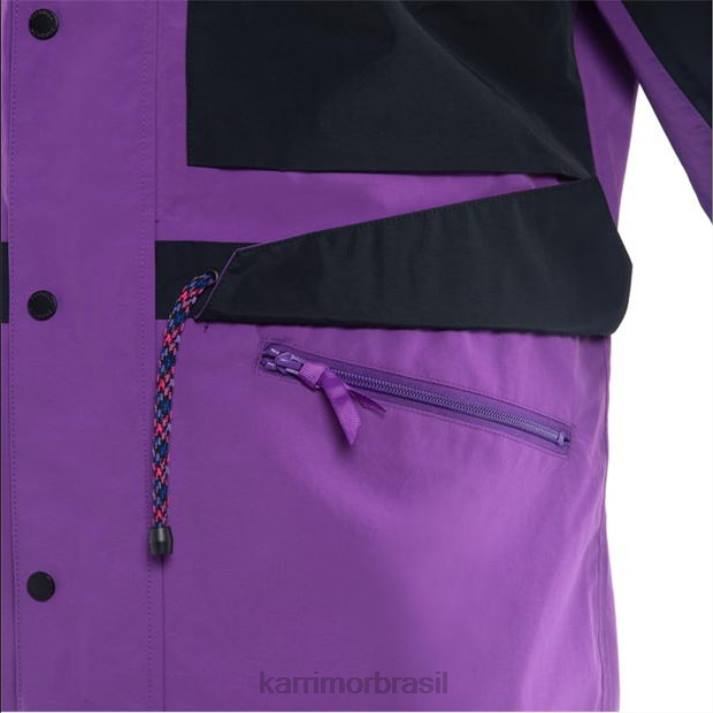 Karrimor homens jaqueta alpina k2 preto/roxo roupas 8222155