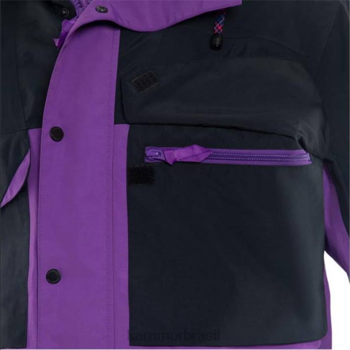 Karrimor homens jaqueta alpina k2 preto/roxo roupas 8222155